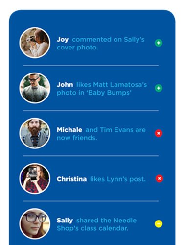 Facebook Redesign Friend Roster | THE CREATIVE BEAST Facebook Redesign | THE CREATIVE BEAST