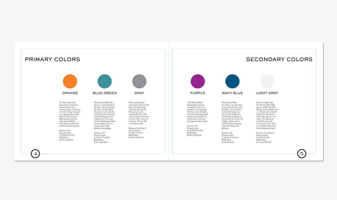 Streeter Place Standards Manual Streeter Place Standards Manual | THE CREATIVE BEAST