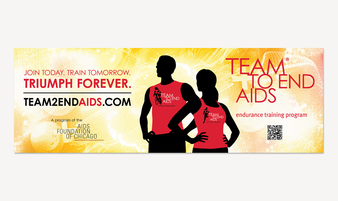 TEAM TO END AIDS Banner  TEAM TO END AIDS Banner | THE CREATIVE BEAST