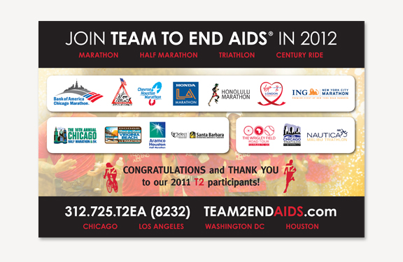 TEAM TO END AIDS Insert  TEAM TO END AIDS Insert | THE CREATIVE BEAST