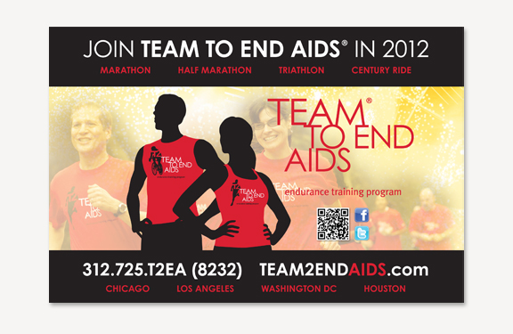 TEAM TO END AIDS Insert  TEAM TO END AIDS Insert | THE CREATIVE BEAST